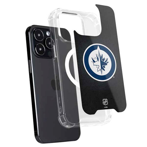 NHL Winnipeg Jets Black Background iPhone 16 Pro MagSafe Case
